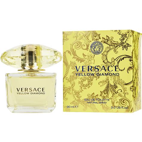 versace yellow diamond eau de toilette spray 3 fluid ounce|versace yellow diamond 1 oz.